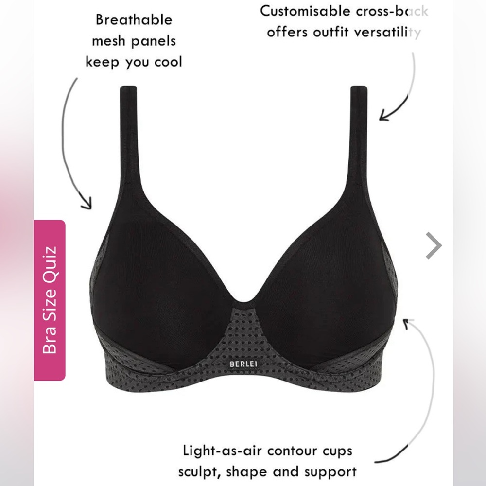 Berlei Contour Electrify Style YYPV Size 14DD (36DD/36E) LOT OF 2